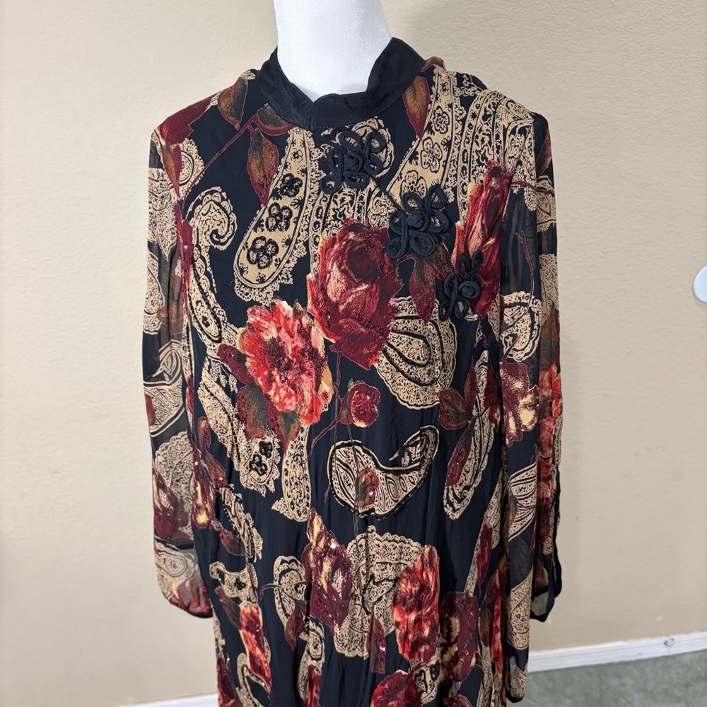 Women’s 2X Made in India Rayon Whimsigoth Vampire Grunge Dark Romantic Boho - Picture 3 of 15
